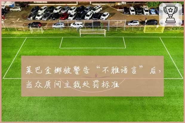 莱巴金娜被警告“不雅语言”后,当众质问主裁处罚标准