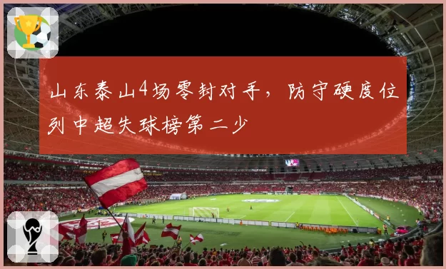 山东泰山4场零封对手，防守硬度位列中超失球榜第二少